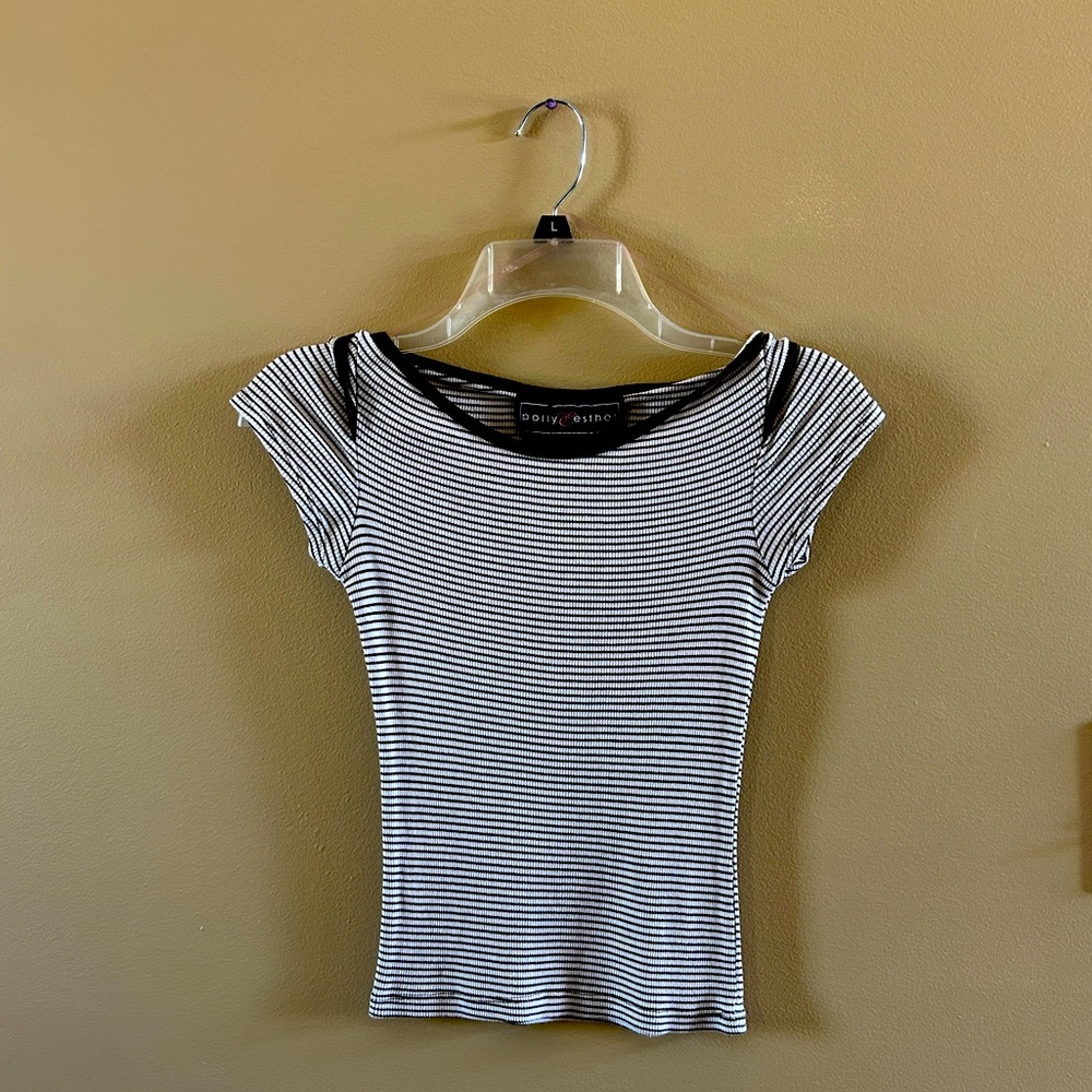 Striped Fitted Tee
